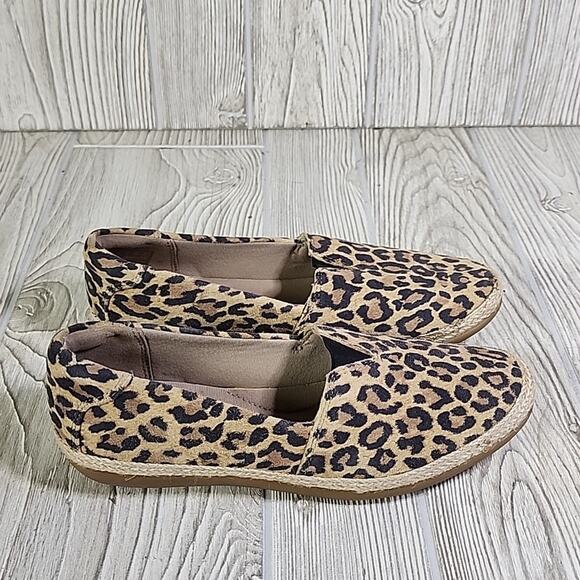 Clarks Danelly Sky Leopoard Print Espadrille Slip On Flats Womens Size 6 NEW - Picture 2 of 11